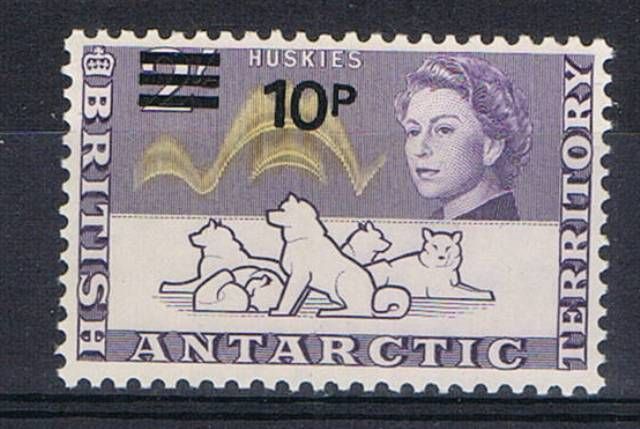 Image of British Antarctic Territory SG 34w UMM British Commonwealth Stamp
